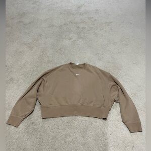Nike Tan Fleece-Lined Sweatshirt